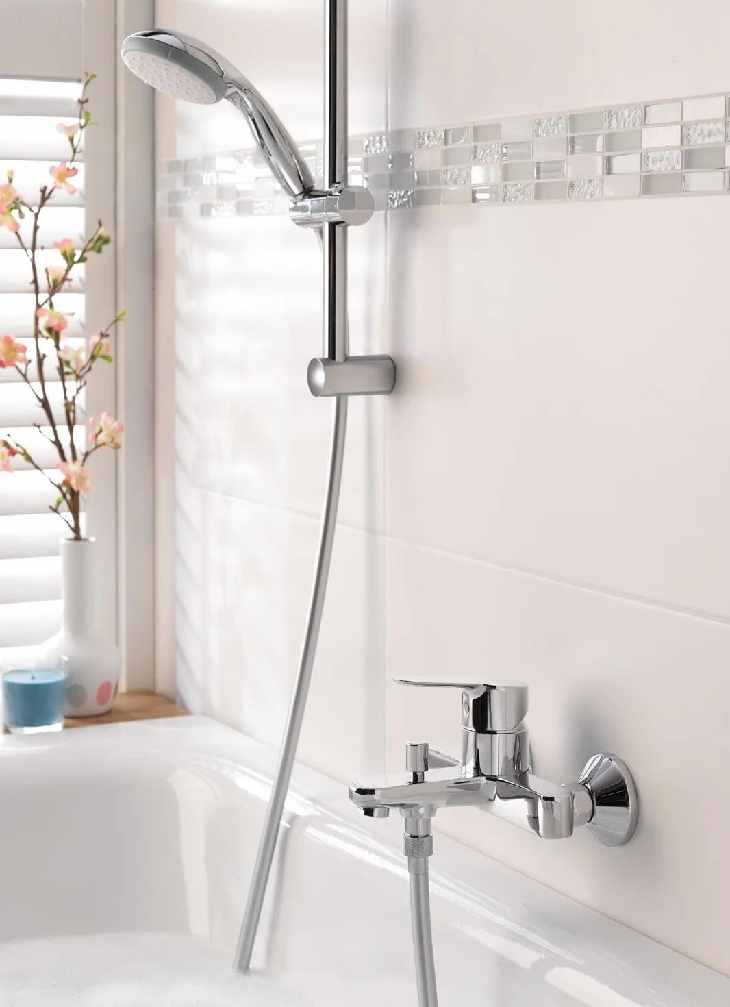 GROHE Vitalio Go 100 – słuchawka prysznicowa (1 rodzaj strumienia, trwała powierzchnia, system zapobiegający osadzaniu się kamienia), chrom, 26189000