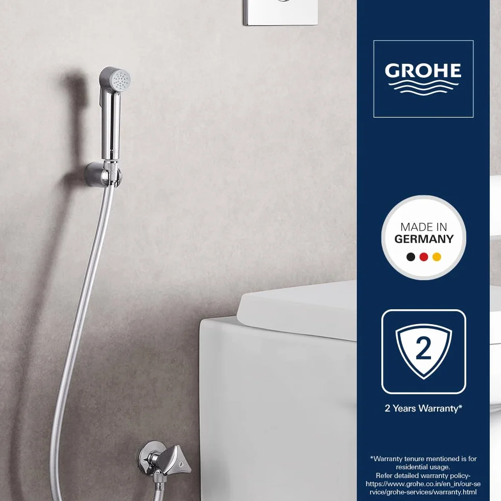 GROHE Spray Tempesta-F - Główka prysznicowa ze sterowaniem spustem - System zapobiegający osadzaniu się kamienia - Uniwersalny system mocowania - Pasuje do wszystkich standardowych węży prysznicowych