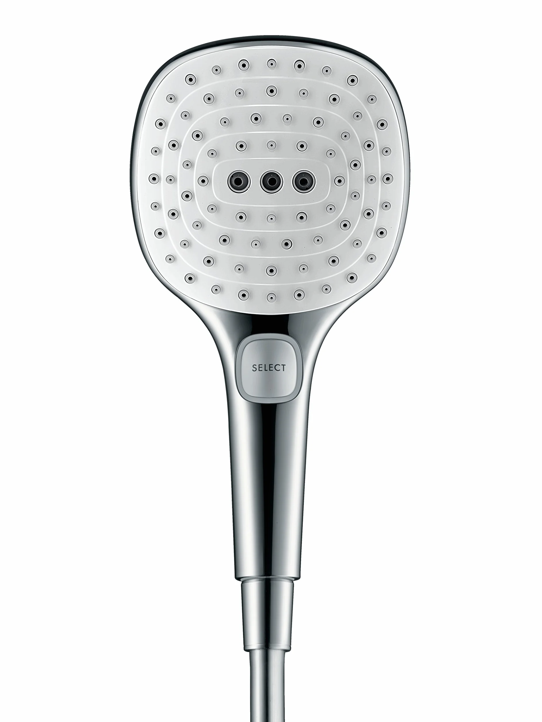 hansgrohe Raindance Select E 120 słuchawka prysznicowa, 3 rodzaje strumienia, biały/chrom