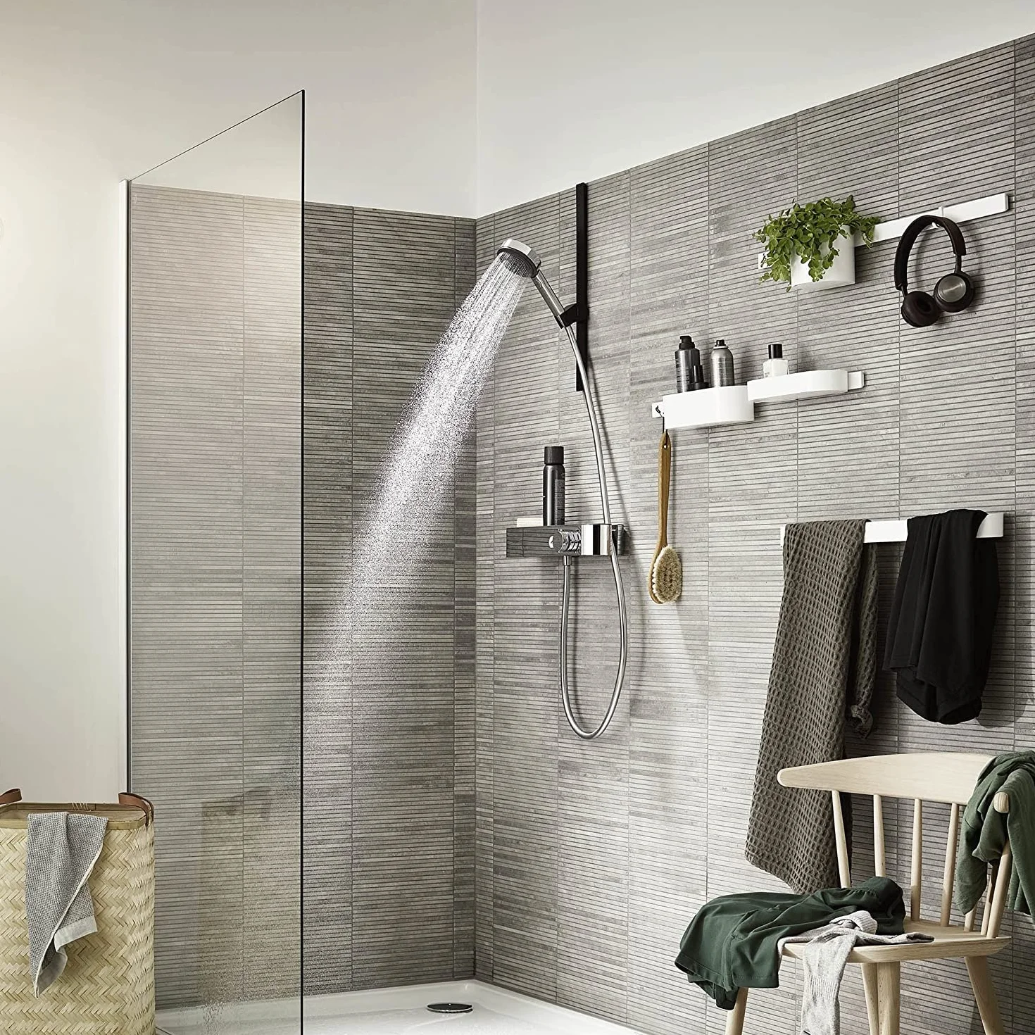 Hansgrohe Pulsify Select S Główka prysznicowa 105 3-strumieniowa Relaxation, chrom, 24110000