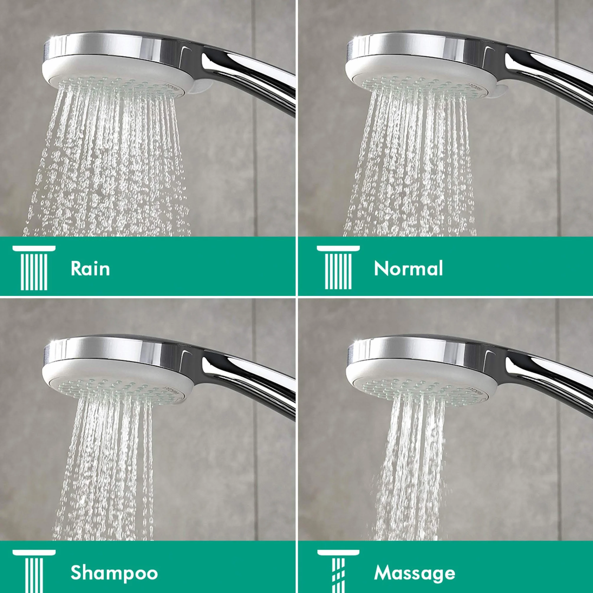 Hansgrohe Croma 100 Słuchawka Prysznicowa, Srebrny, 7.83 x 3.94 x 0.01 cm; 250 g
