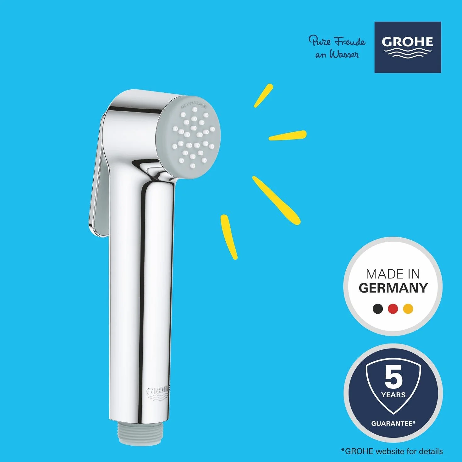 Grohe Vitalio Trigger Spray Głowica Prysznicowa, Srebrny, Ø 36 mm