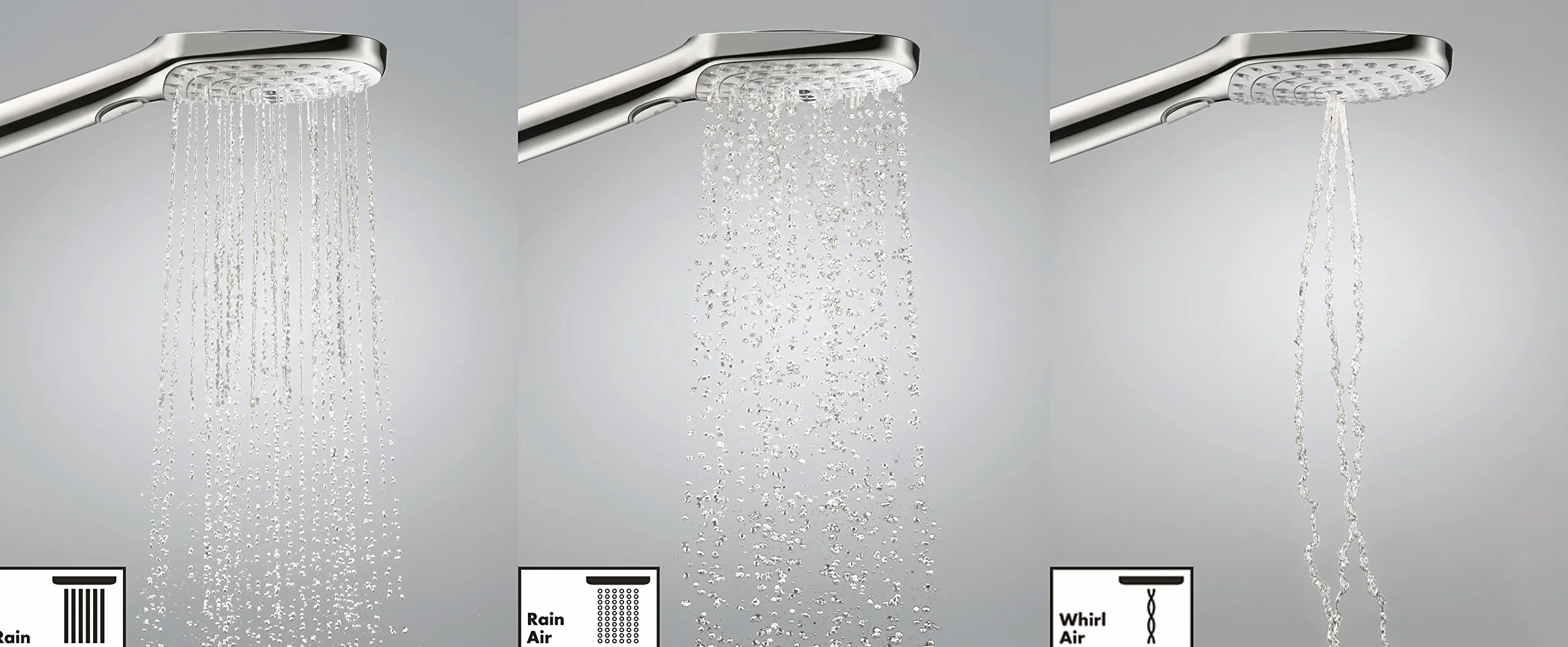 hansgrohe Raindance Select E 120 słuchawka prysznicowa, 3 rodzaje strumienia, biały/chrom