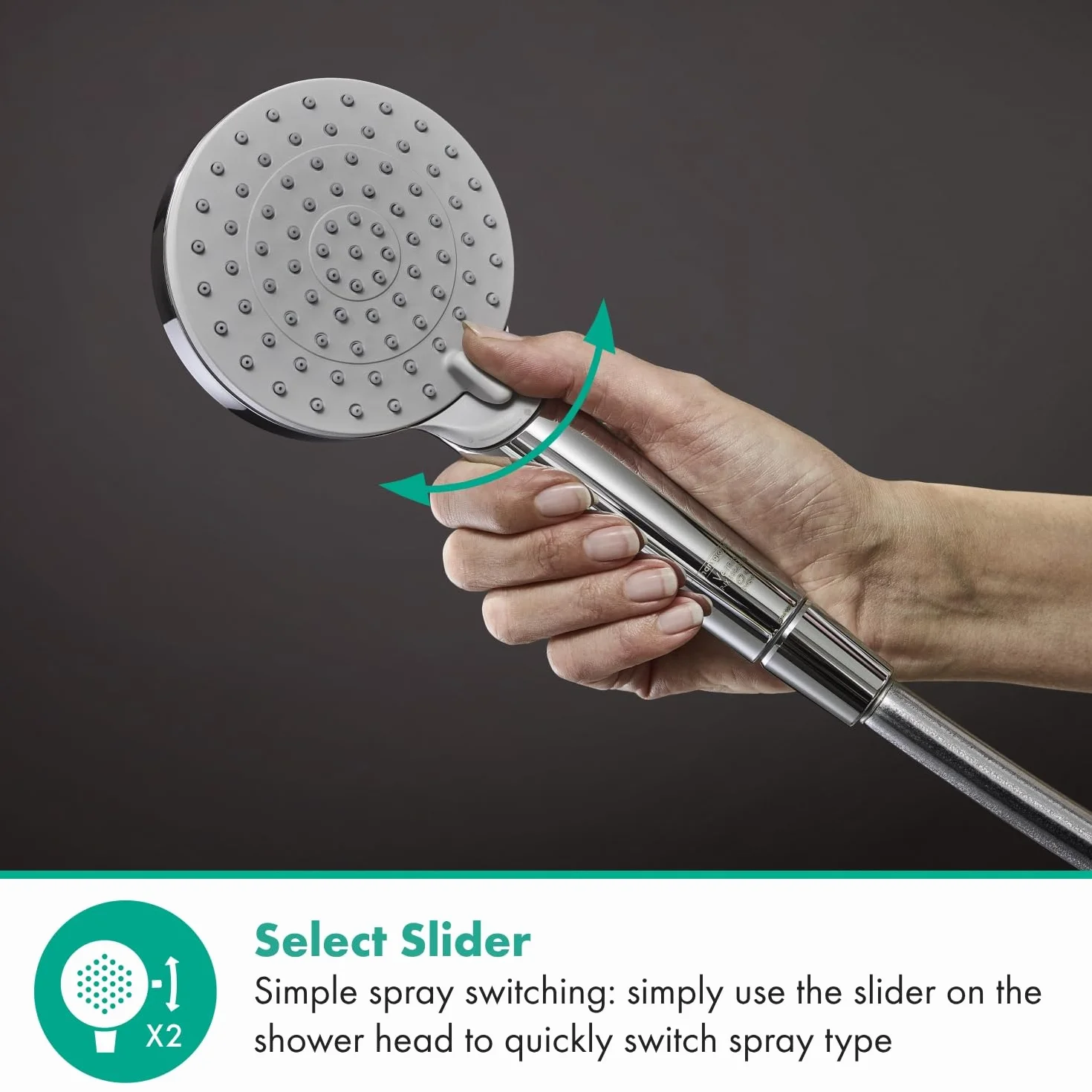 Hansgrohe Vernis Głowica Prysznicowa, Srebrny, Ø 100 mm