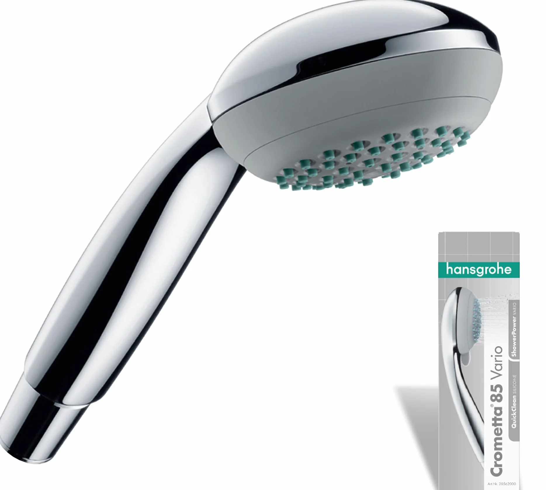 Hansgrohe Crometta 85 Słuchawka Prysznicowa, Srebrny, 7 x 8.5 x 18.4 cm