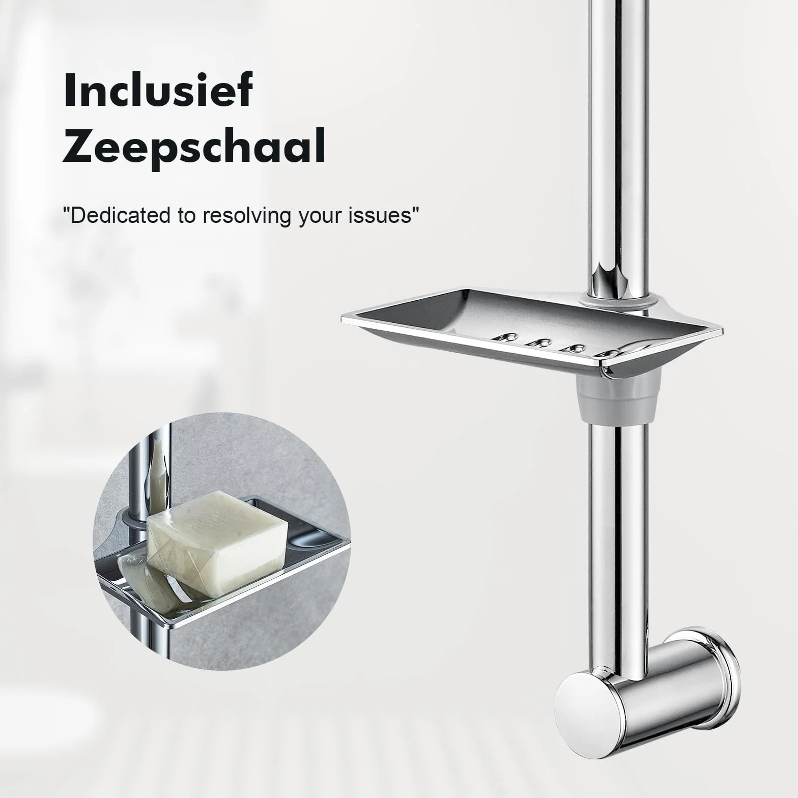 Ibergrif M20802 Uniwersalny prysznic z koszem, Chrome, 600 mm, plastikowy, srebrny